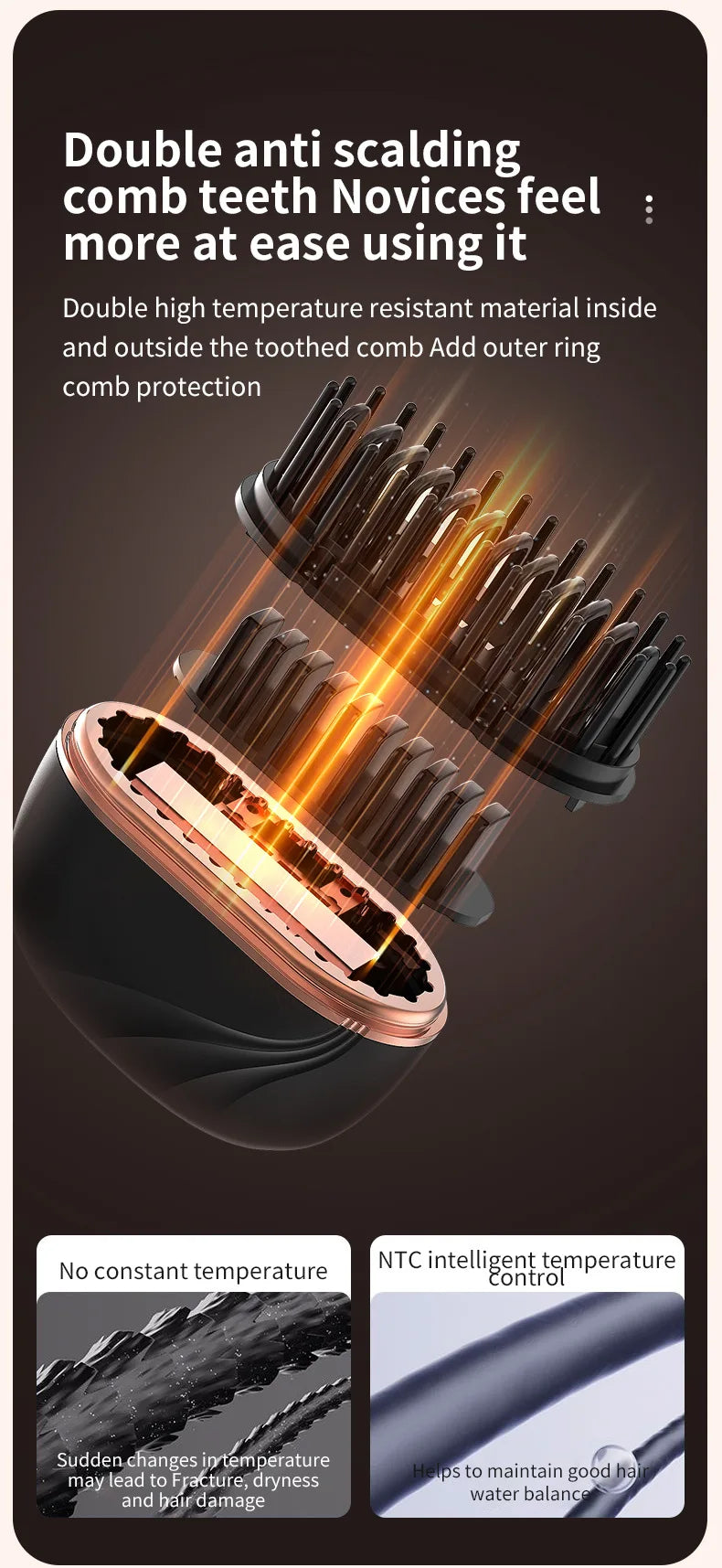 New Mini Rechargeable Portable Hair Straightener Brush