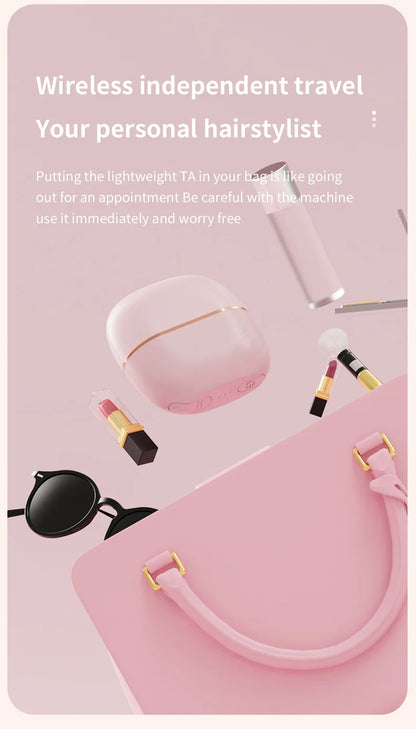 New Mini Rechargeable Portable Hair Straightener Brush