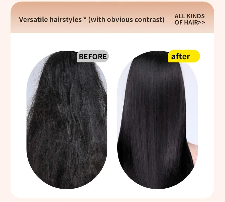 New Mini Rechargeable Portable Hair Straightener Brush