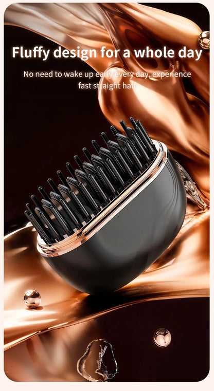 New Mini Rechargeable Portable Hair Straightener Brush