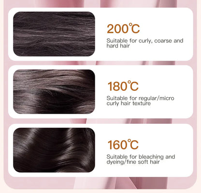 New Mini Rechargeable Portable Hair Straightener Brush